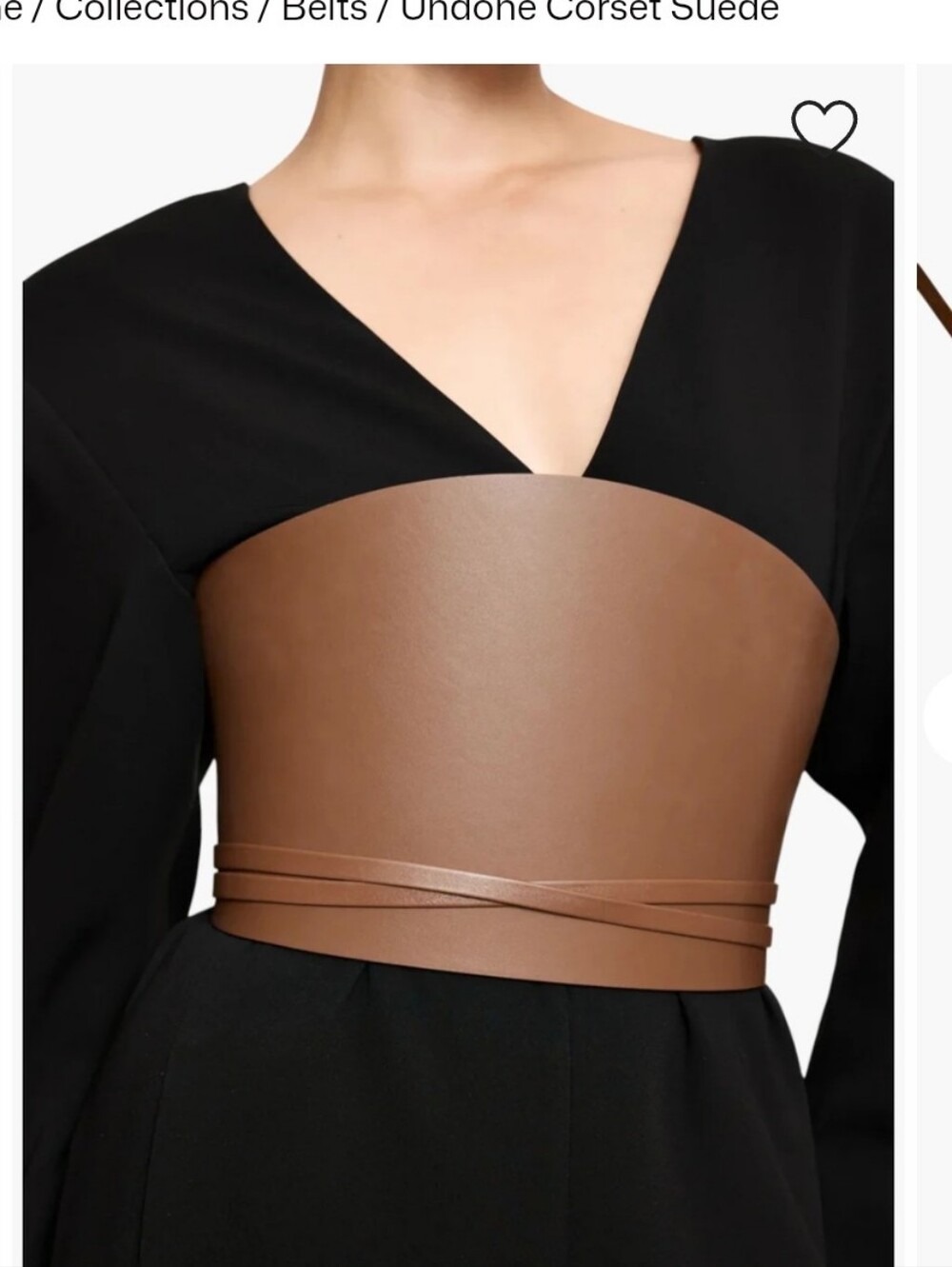 Dehanche Undone Corset Belt in Chestnut